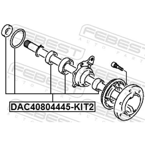 Ložisko kolesa - opravná sada DAC40804445-KIT2 /FEBEST/ - obr. 1