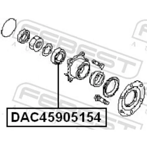 Ložisko kolesa DAC45905154 /FEBEST/ - obr. 1