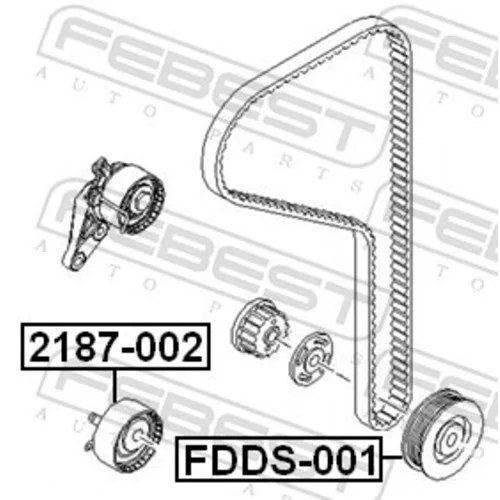 Remenica kľukového hriadeľa FDDS-001 /FEBEST/ - obr. 1