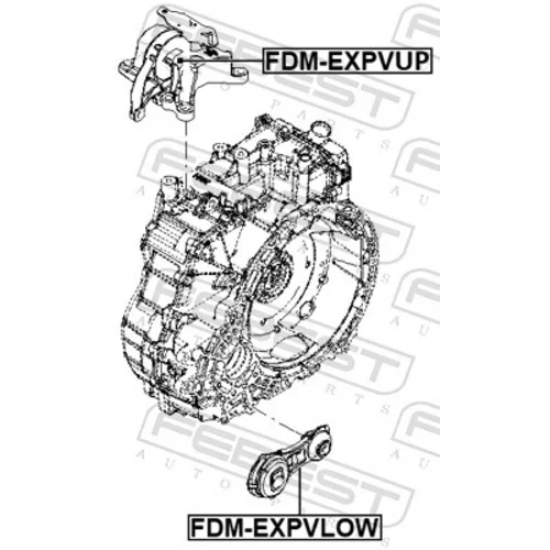 Uloženie automatickej prevodovky FDM-EXPVLOW /FEBEST/ - obr. 1