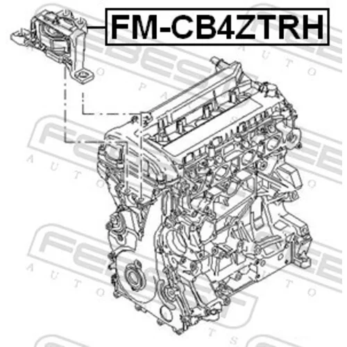 Uloženie motora FM-CB4ZTRH /FEBEST/ - obr. 1