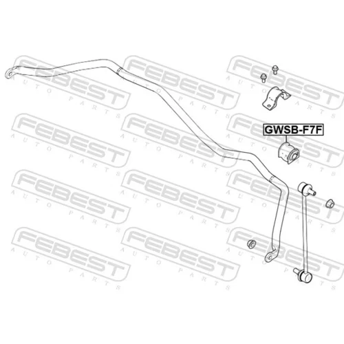 Uloženie priečneho stabilizátora GWSB-F7F /FEBEST/ - obr. 1
