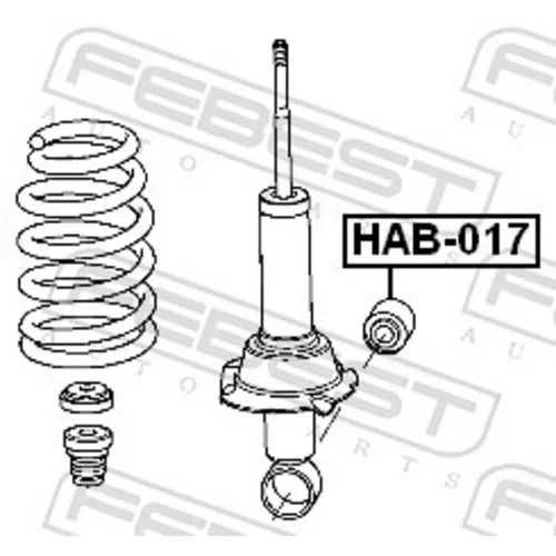 Puzdro, tlmič HAB-017 /FEBEST/ - obr. 1