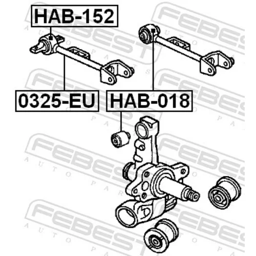 Uloženie riadenia HAB-152 /FEBEST/ - obr. 1