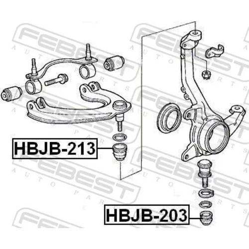 Súprava na opravu, zvislý/vodiaci kĺb HBJB-213 /FEBEST/ - obr. 1