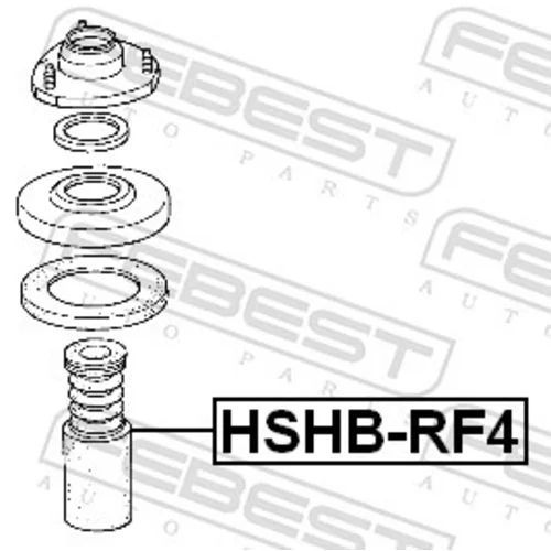 Ochranný kryt/manžeta tlmiča pérovania HSHB-RF4 /FEBEST/ - obr. 1