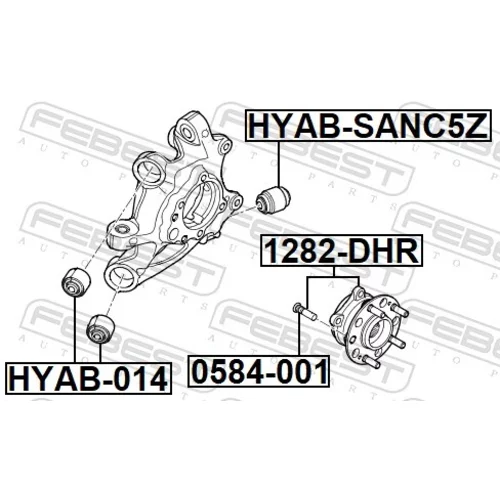 Uloženie riadenia HYAB-014 /FEBEST/ - obr. 1