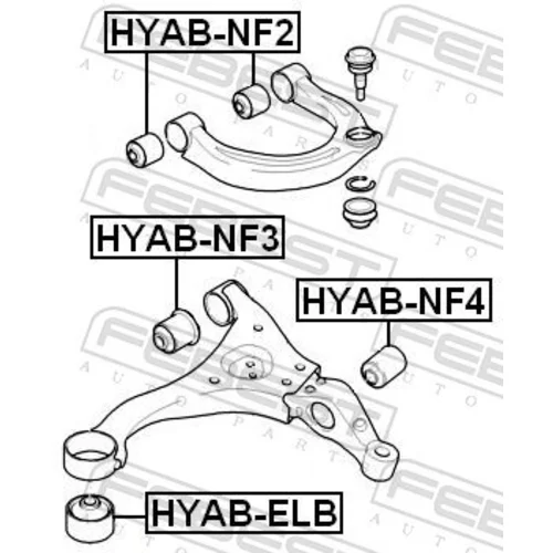 Uloženie riadenia HYAB-NF4 /FEBEST/ - obr. 1