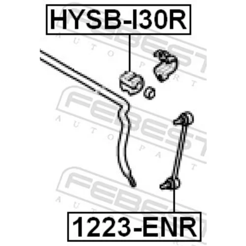 Uloženie priečneho stabilizátora HYSB-I30R /FEBEST/ - obr. 1