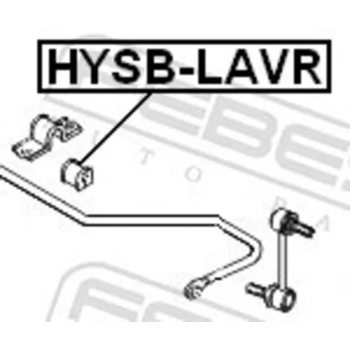 Uloženie priečneho stabilizátora HYSB-LAVR /FEBEST/ - obr. 1