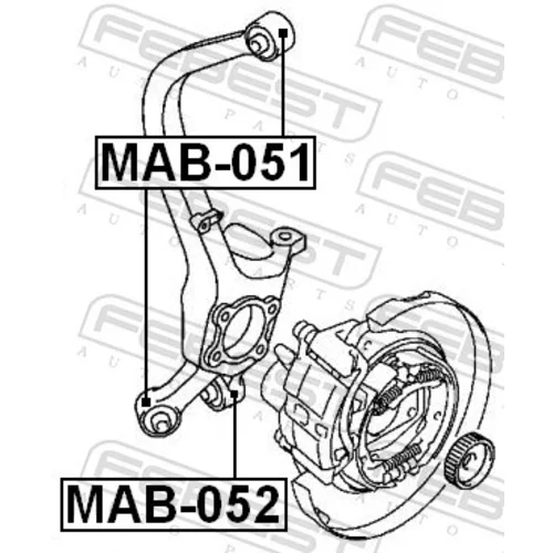 Uloženie riadenia MAB-051 /FEBEST/ - obr. 1