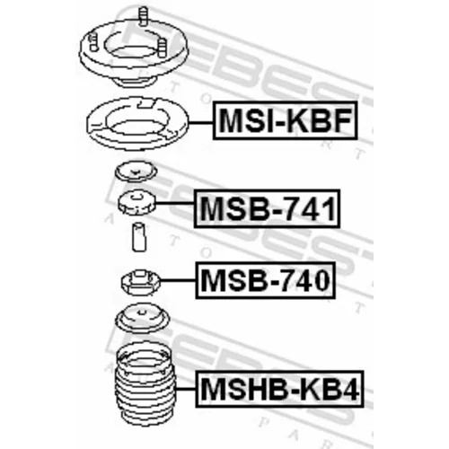 Tanier pružiny MSI-KBF /FEBEST/ - obr. 1