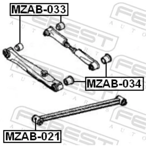 Uloženie riadenia MZAB-034 /FEBEST/ - obr. 1