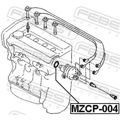 Tesnenie, rozdeľovač MZCP-004 /FEBEST/ - obr. 1