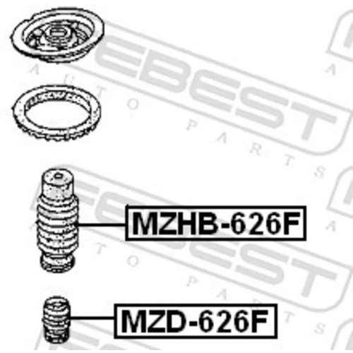 Doraz odpruženia MZD-626F /FEBEST/ - obr. 1