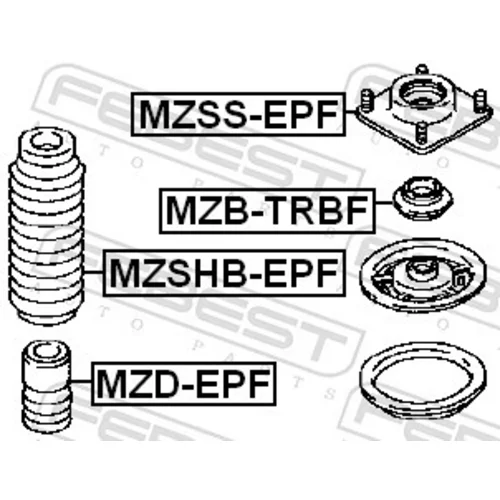 Doraz odpruženia MZD-EPF /FEBEST/ - obr. 1