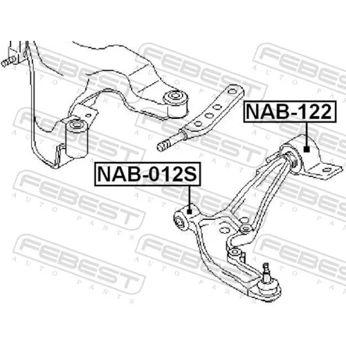 Uloženie riadenia NAB-012S /FEBEST/ - obr. 1