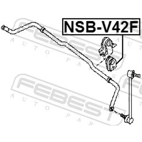 Uloženie priečneho stabilizátora NSB-V42F /FEBEST/ - obr. 1