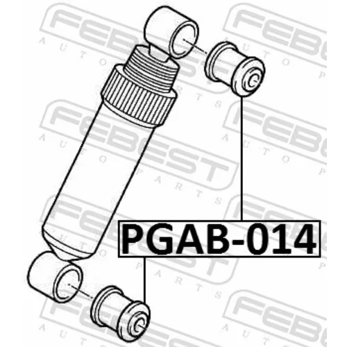 Puzdro, tlmič PGAB-014 /FEBEST/ - obr. 1