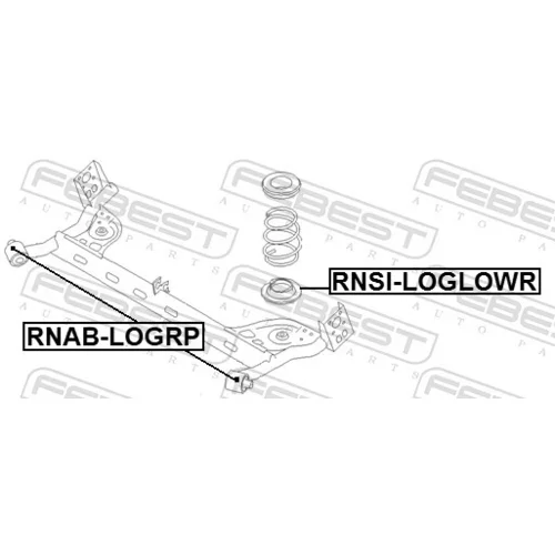 Uloženie tela nápravy RNAB-LOGRP /FEBEST/ - obr. 1