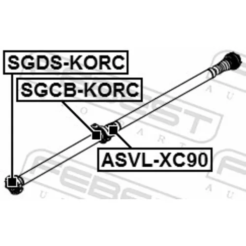 Kĺbový hriadeľ SGDS-KORC /FEBEST/ - obr. 1
