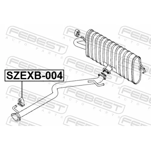 Montážna sada pre výfukový systém SZEXB-004 /FEBEST/ - obr. 1