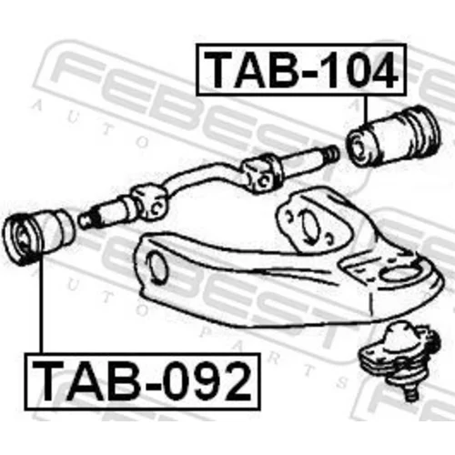 Uloženie riadenia TAB-104 /FEBEST/ - obr. 1