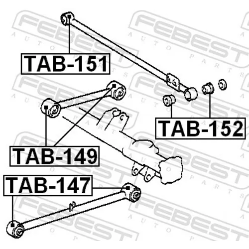 Uloženie riadenia TAB-147 /FEBEST/ - obr. 1