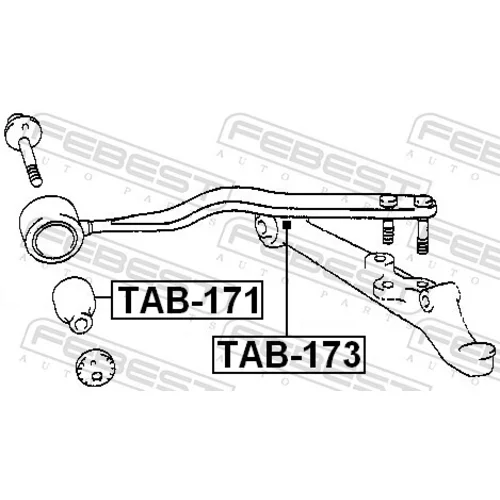 Uloženie riadenia TAB-173 /FEBEST/ - obr. 1