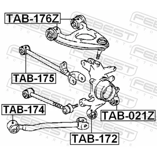 Uloženie riadenia TAB-176Z /FEBEST/ - obr. 1