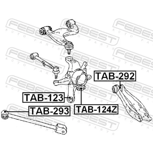 Uloženie riadenia TAB-293 /FEBEST/ - obr. 1