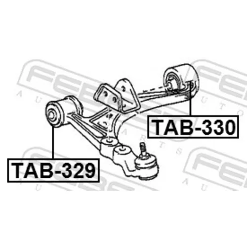 Uloženie riadenia TAB-329 /FEBEST/ - obr. 1