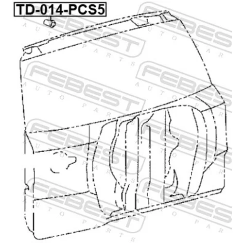 Nárazník TD-014-PCS5 /FEBEST/ - obr. 1