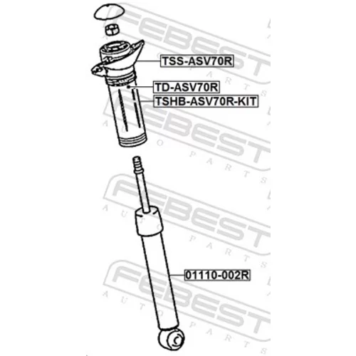 Doraz odpruženia TD-ASV70R /FEBEST/ - obr. 1