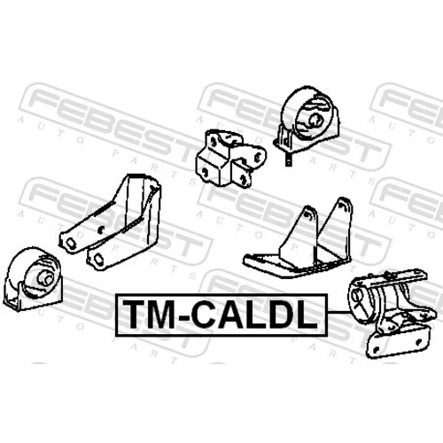 Uloženie motora TM-CALDL /FEBEST/ - obr. 1