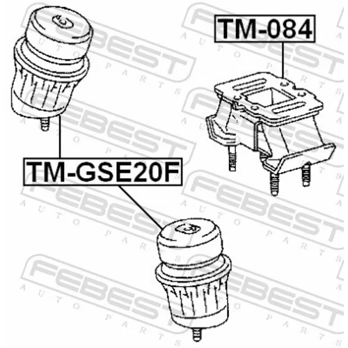 Uloženie motora TM-GSE20F /FEBEST/ - obr. 1