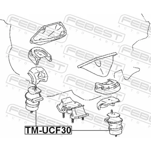 Uloženie motora TM-UCF30 /FEBEST/ - obr. 1