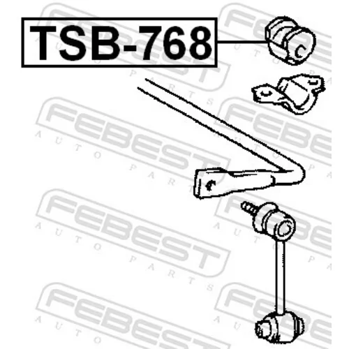 Uloženie priečneho stabilizátora TSB-768 /FEBEST/ - obr. 1