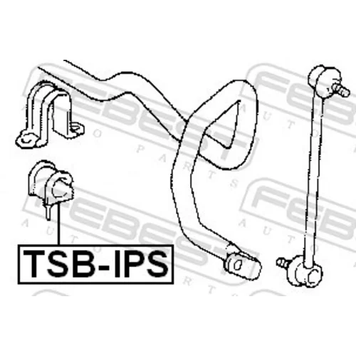 Uloženie priečneho stabilizátora TSB-IPS /FEBEST/ - obr. 1