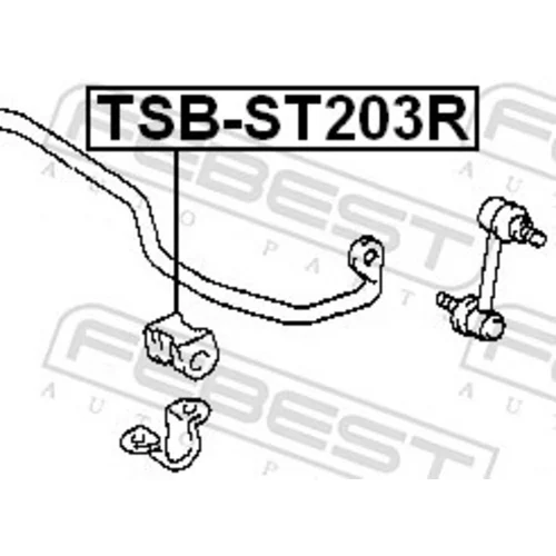 Uloženie priečneho stabilizátora TSB-ST203R /FEBEST/ - obr. 1