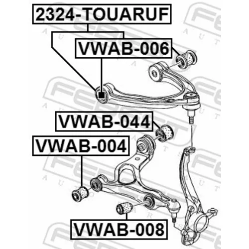 Uloženie riadenia VWAB-044 /FEBEST/ - obr. 1