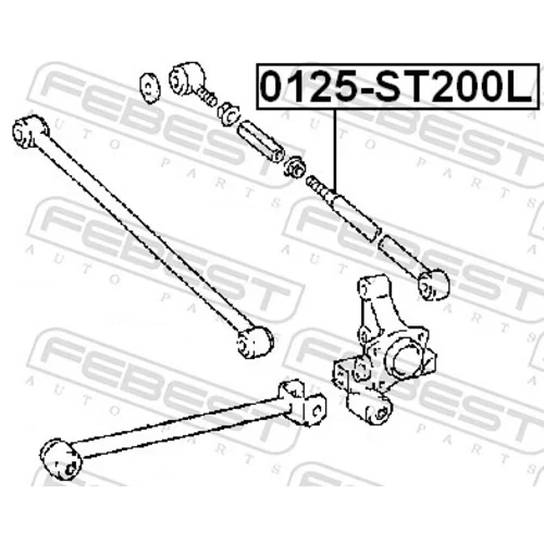 Rameno zavesenia kolies 0125-ST200L /FEBEST/ - obr. 1