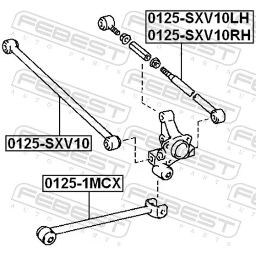 Rameno zavesenia kolies 0125-SXV10 /FEBEST/ - obr. 1