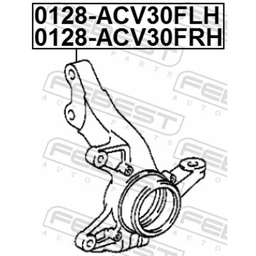 Čap nápravy zavesenia kolies 0128-ACV30FRH /FEBEST/ - obr. 1