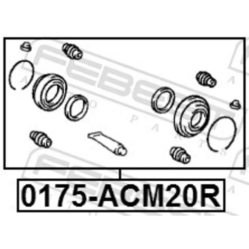 Opravná sada brzdového strmeňa 0175-ACM20R /FEBEST/ - obr. 1