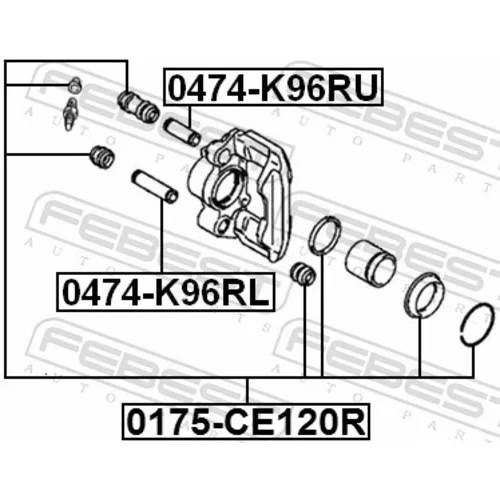 Opravná sada brzdového strmeňa 0175-CE120R /FEBEST/ - obr. 1