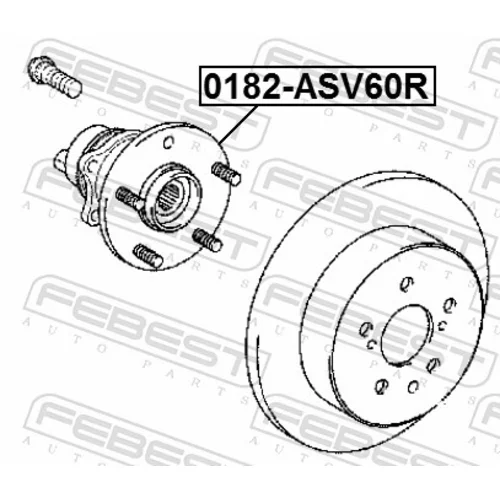 Náboj kolesa 0182-ASV60R /FEBEST/ - obr. 1