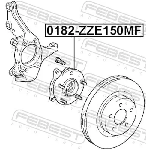 Náboj kolesa 0182-ZZE150MF /FEBEST/ - obr. 1