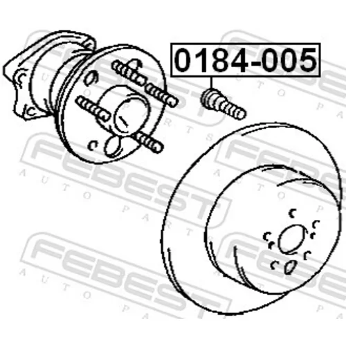 Čap kolesa 0184-005 /FEBEST/ - obr. 1