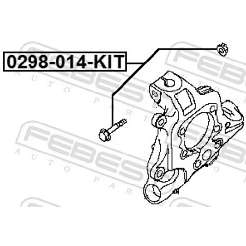 Súprava skrutiek na korekciu odklonu kolesa 0298-014-KIT /FEBEST/ - obr. 1